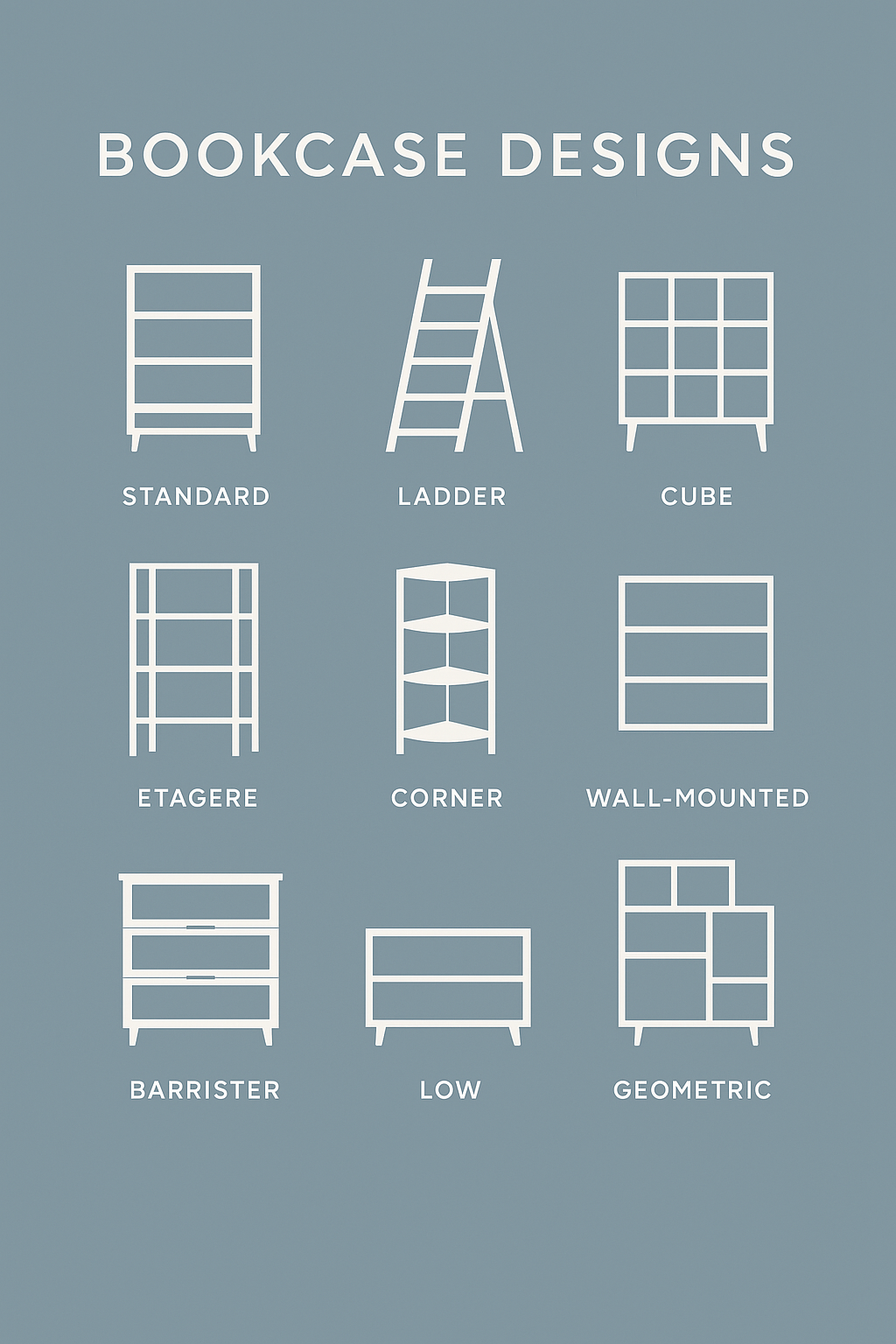 Bookcase Designs Visualized