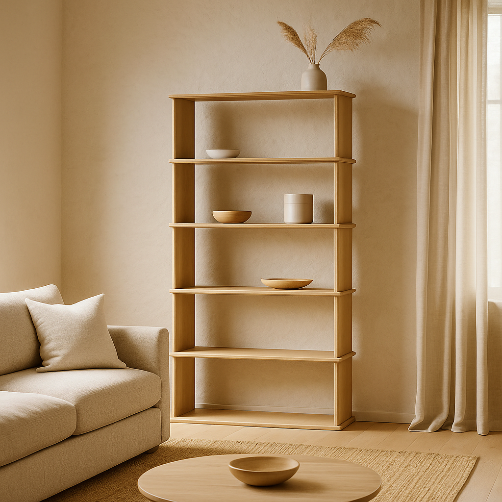 How To Style a Minimalist Bookcase