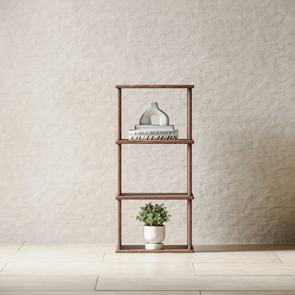 Small wooden bookshelves
