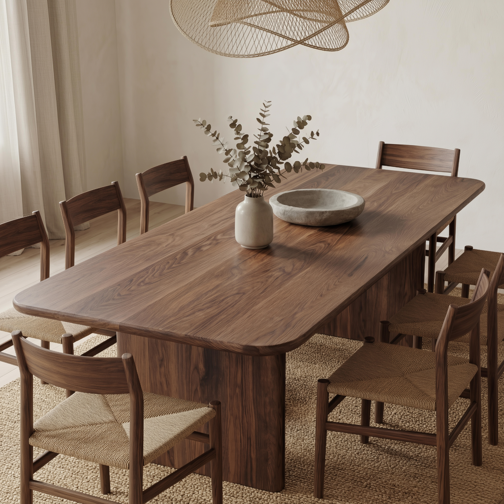 Solid wood dining tables
