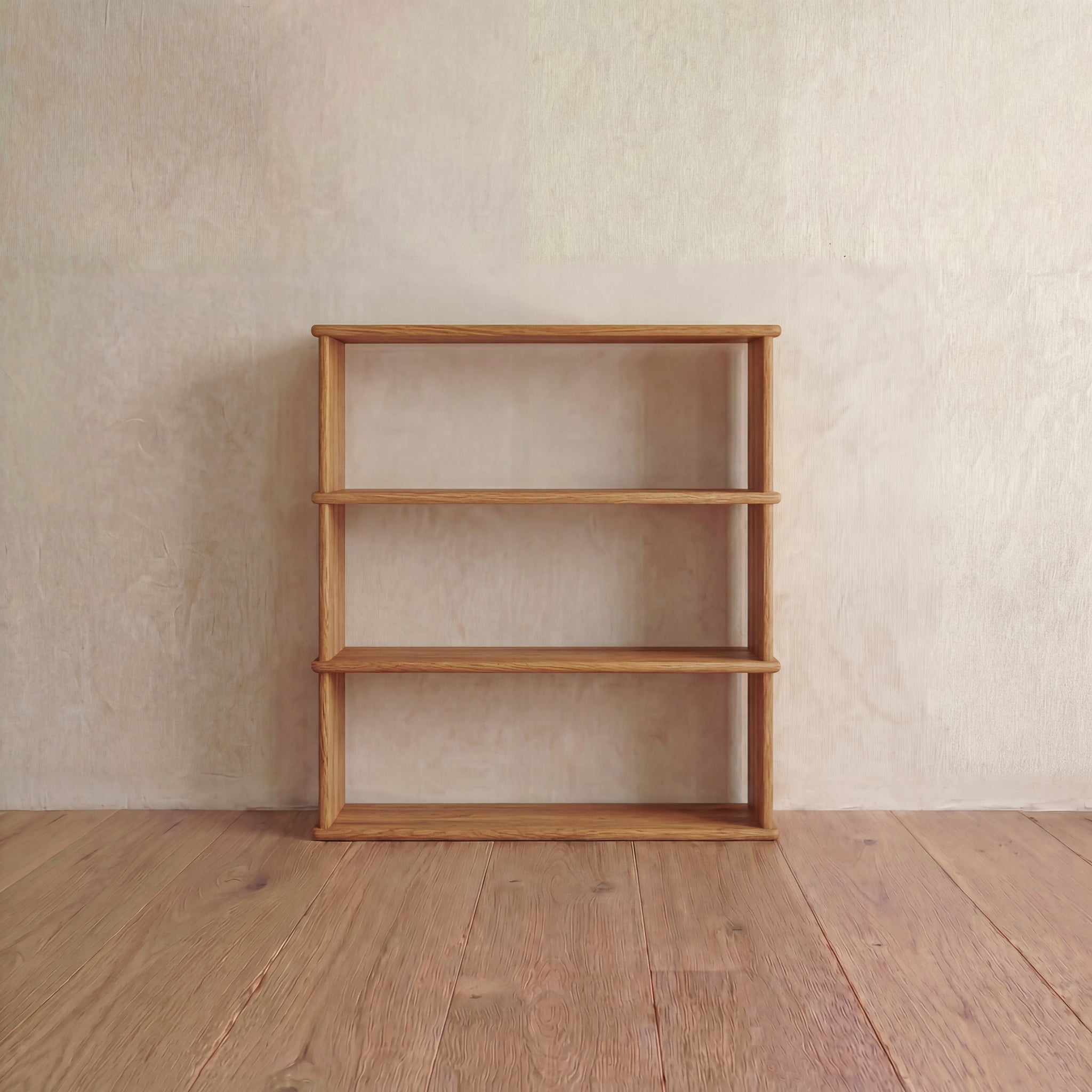 3 row bookcase in oak