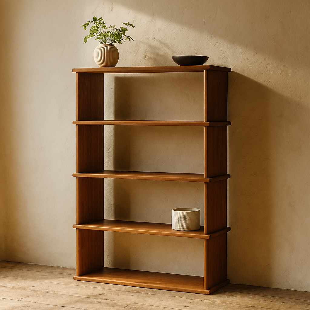 4 shelf oak bookcase