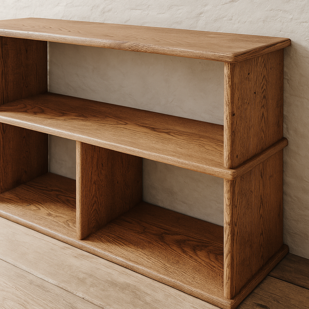 40 inch solid wood tv stand profile view