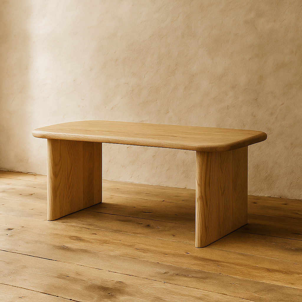 40 inch white oak coffee table