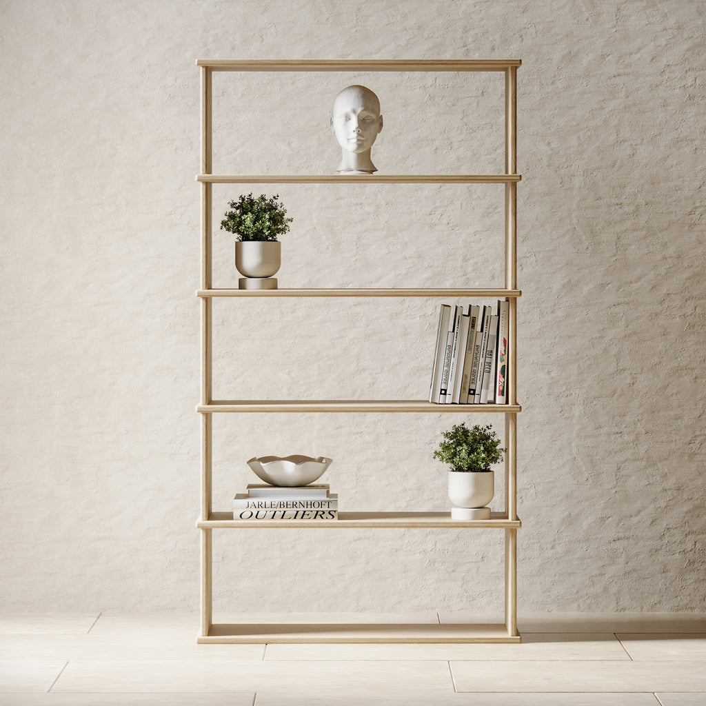 5 row bookshelf