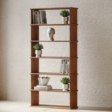 6 shelf bookcase