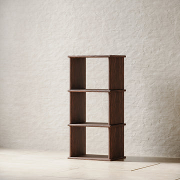 Small bookshelf in solid walnut