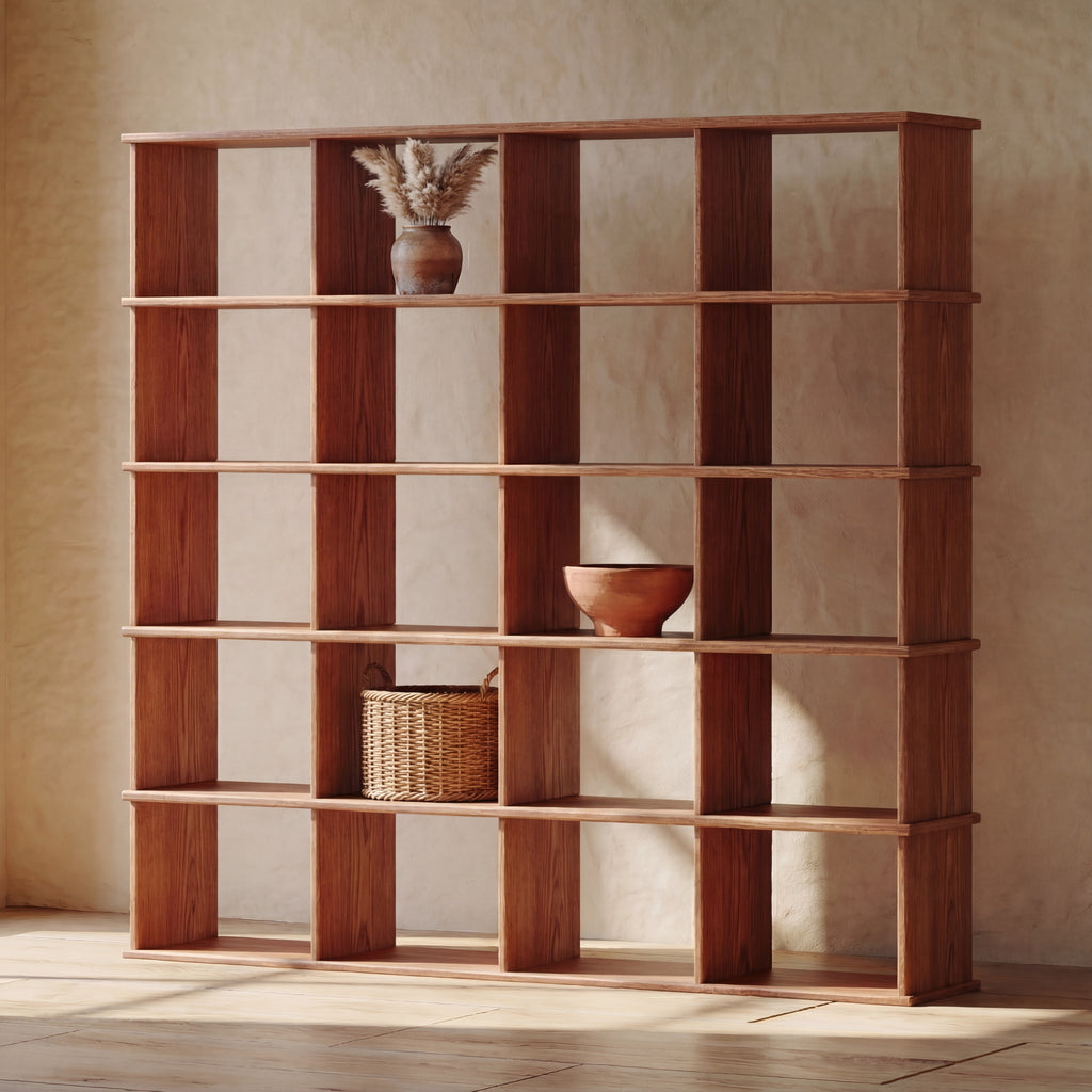 cube bookcase solid wood