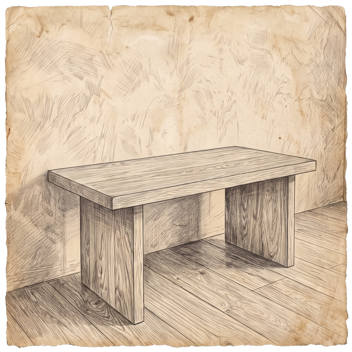 Rectangular table diagram