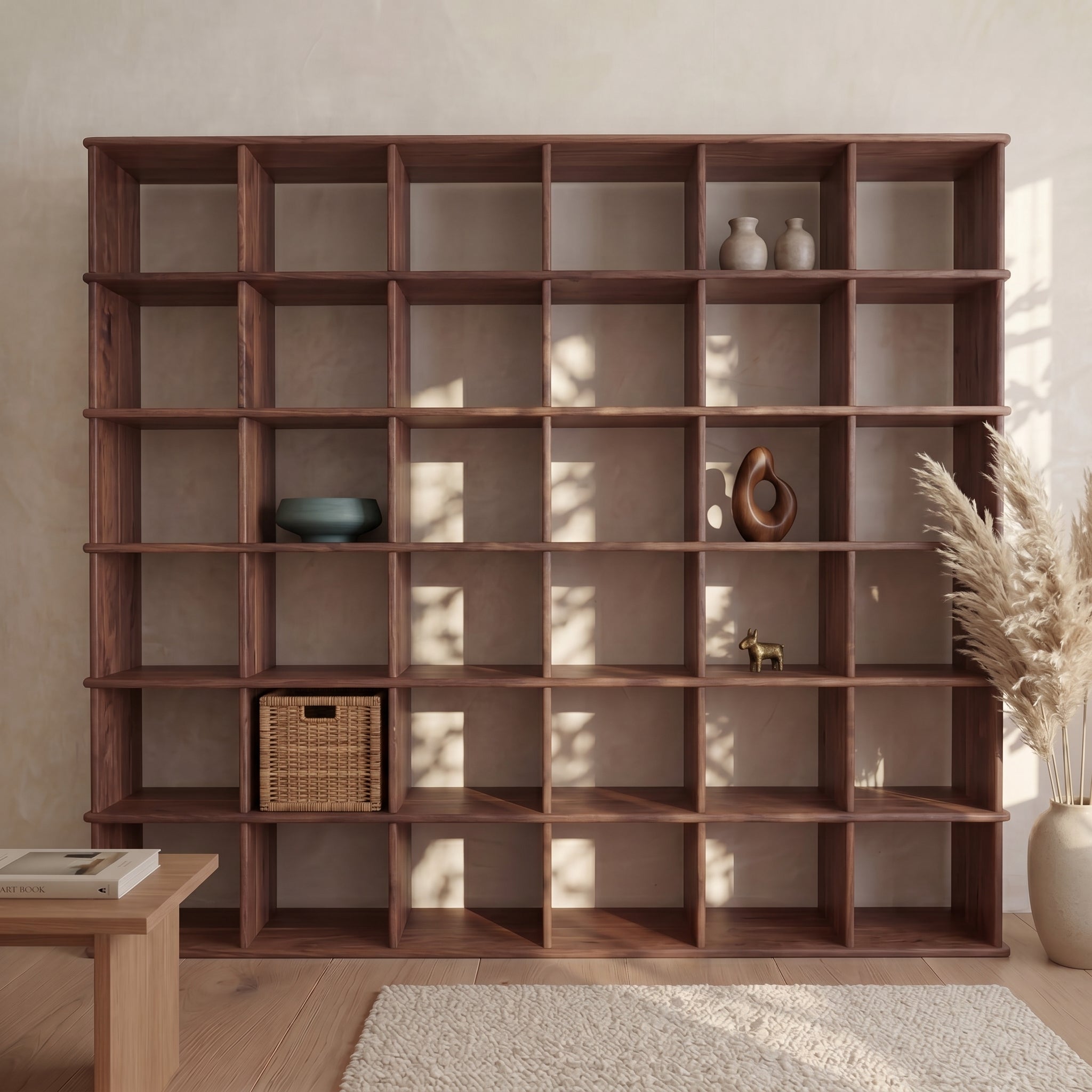 Wall to wall cube bookcase - custom