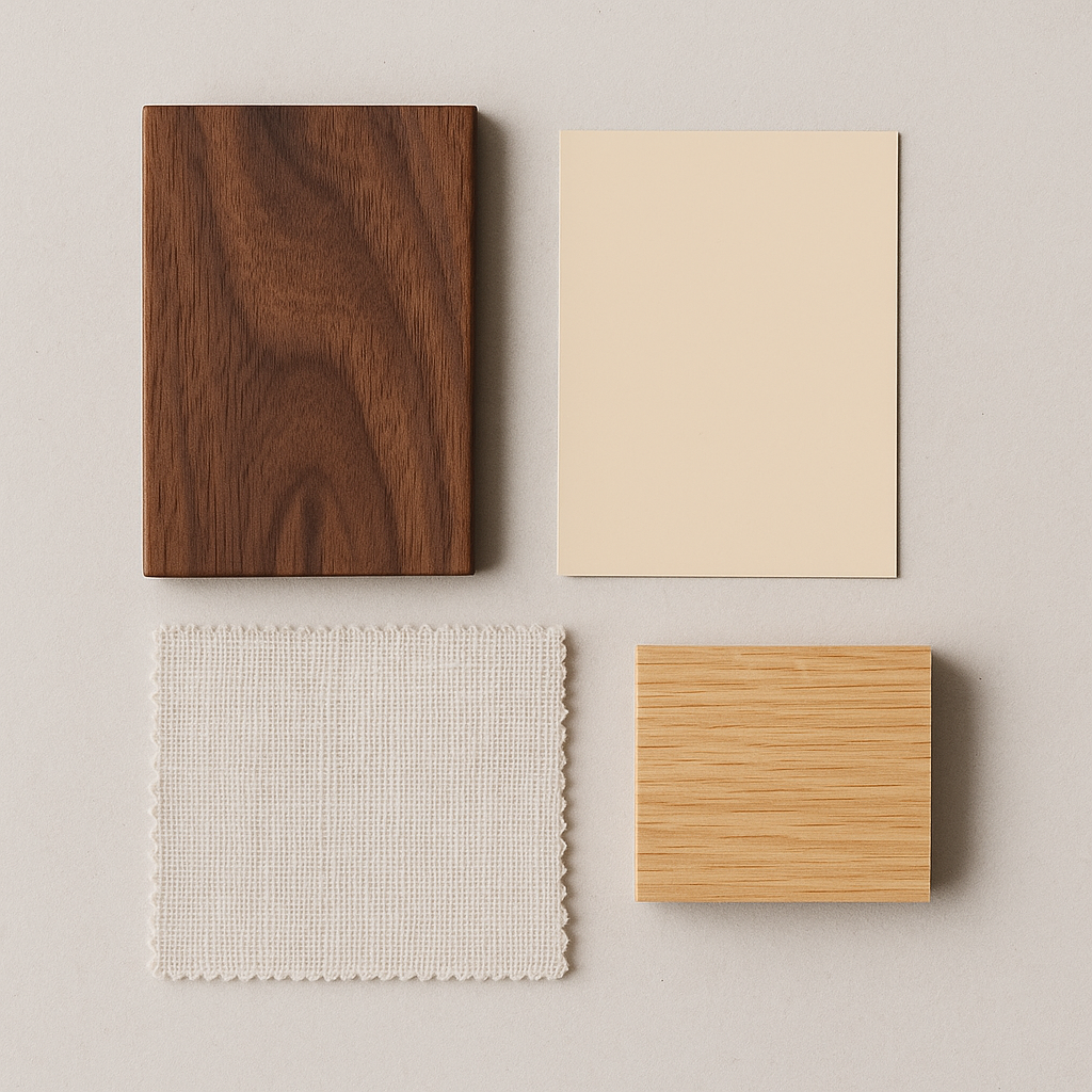 Furniture material mood board