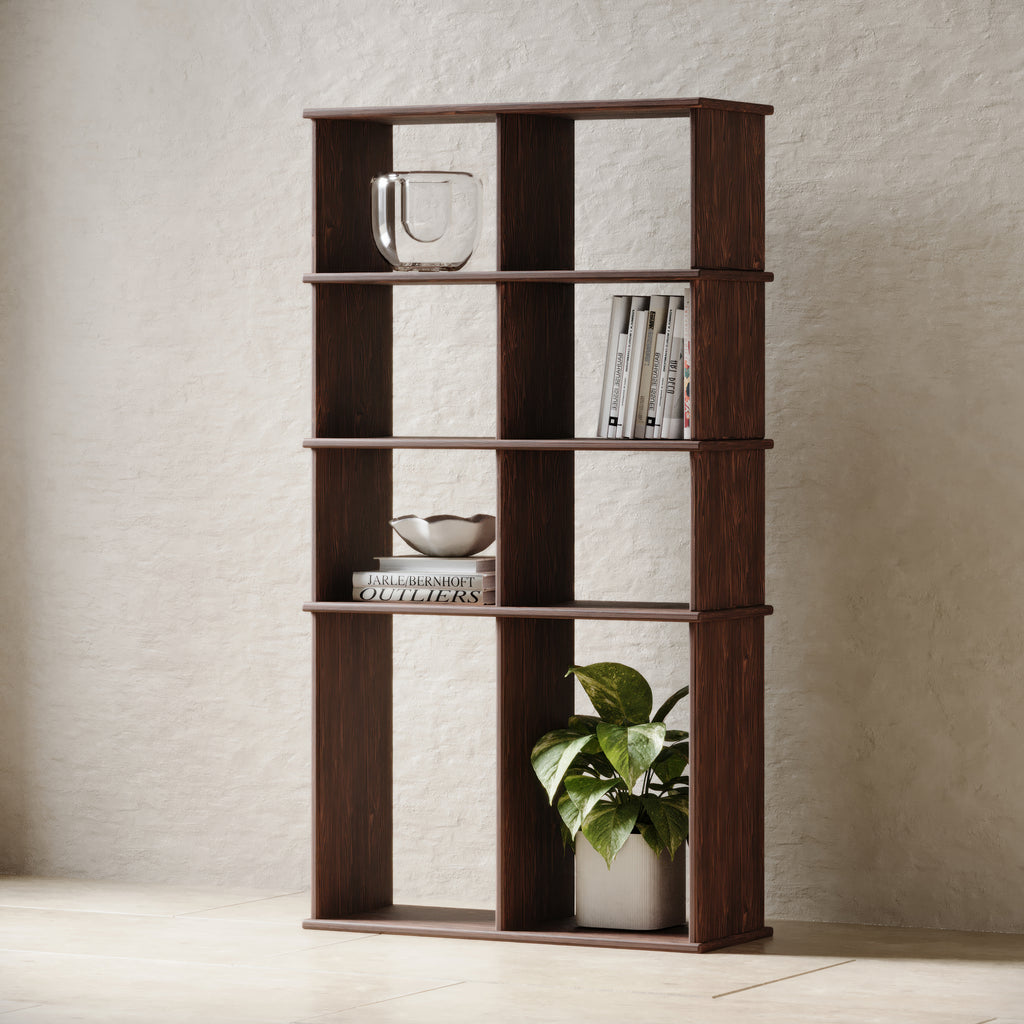 Minimalist Bookshelf in Walnut