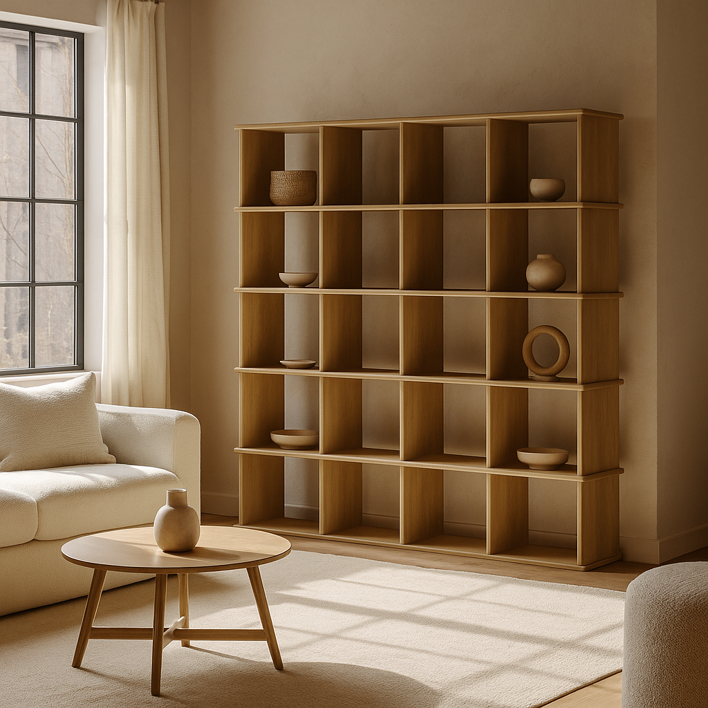 Modular cube bookshelf