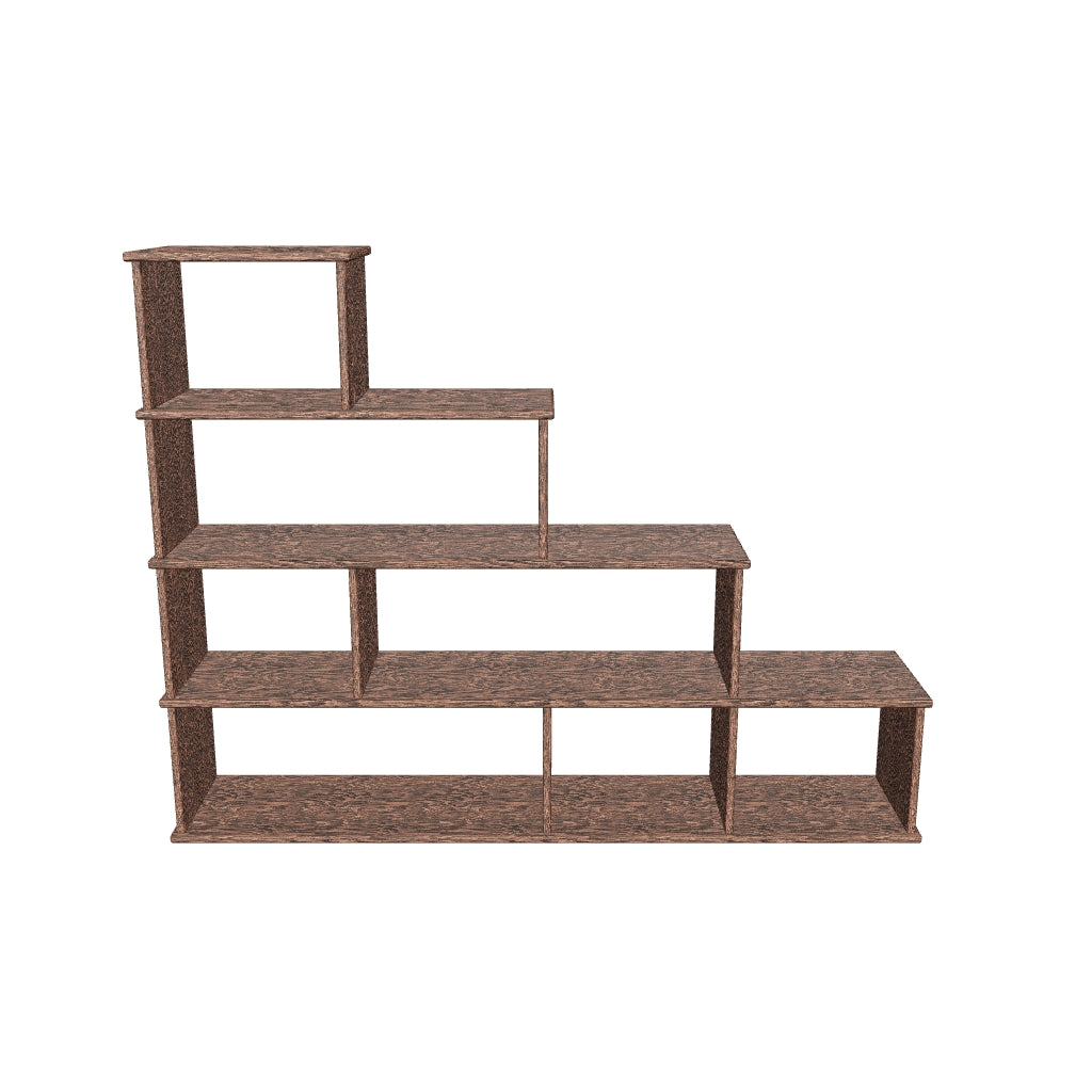 Step Bookcase Walnut