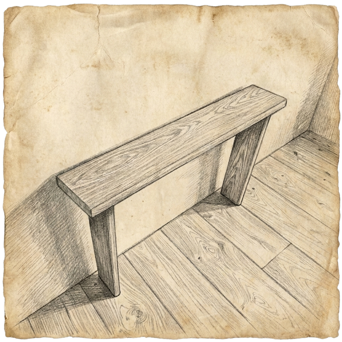 Rectangular console table diagram