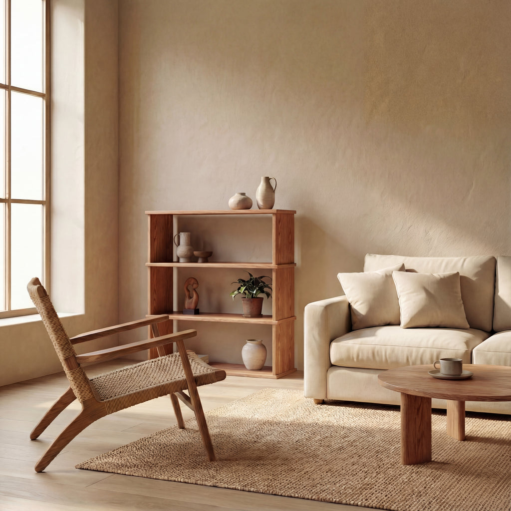 red oak bookcase 3 tier