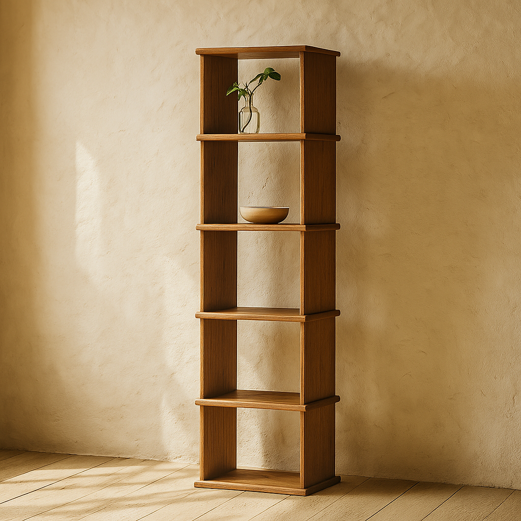 Skinny bookshelf