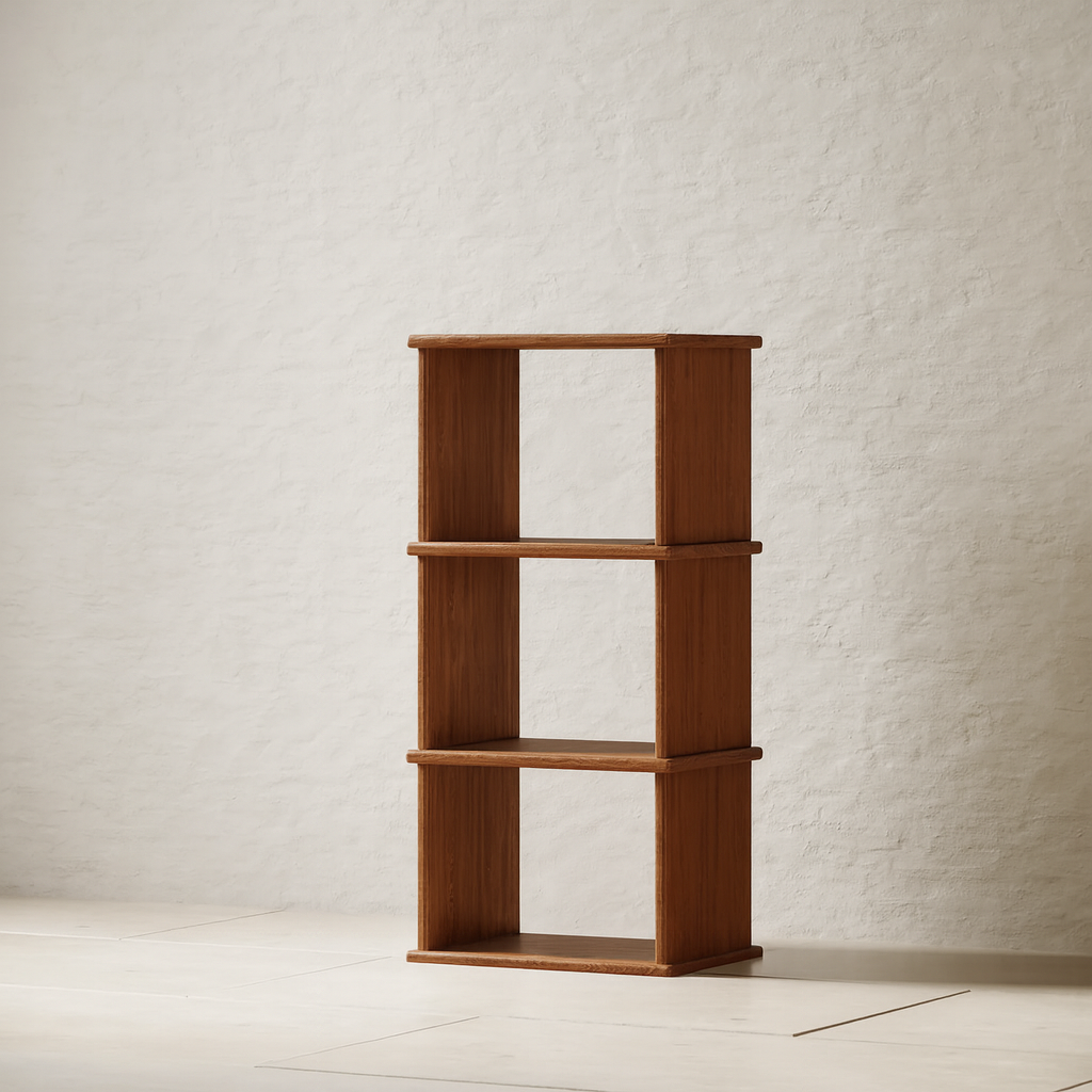 Small bookshelf in red oak