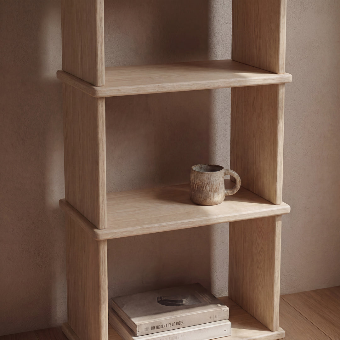 small bookshelf zoomed in