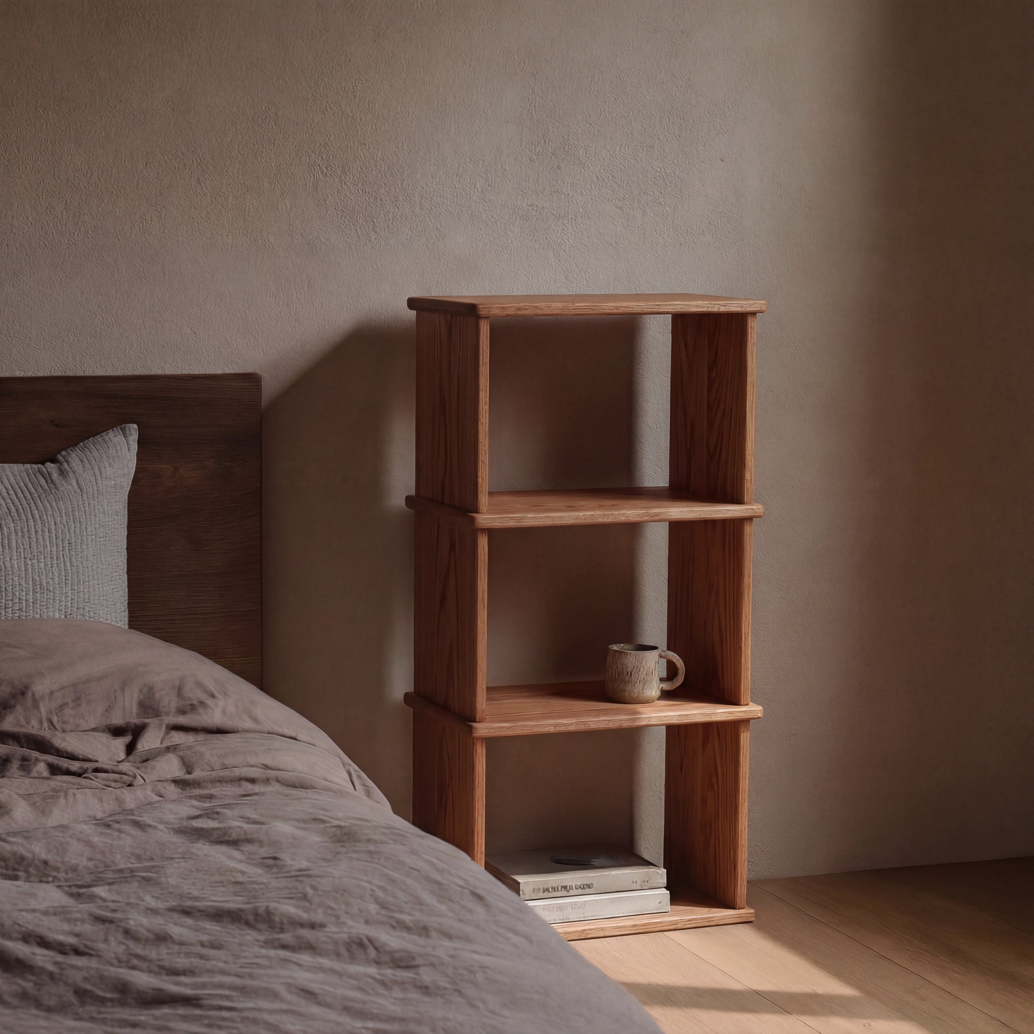 small solid wood bookcase