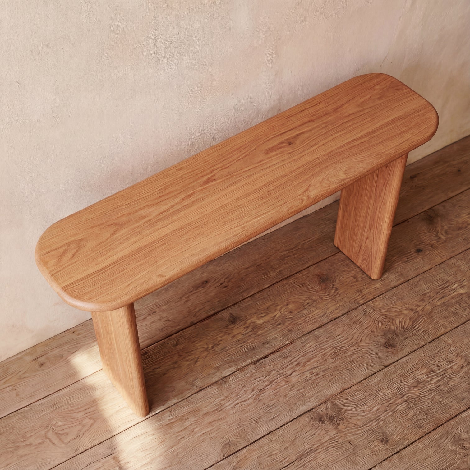 Custom red oak dining table