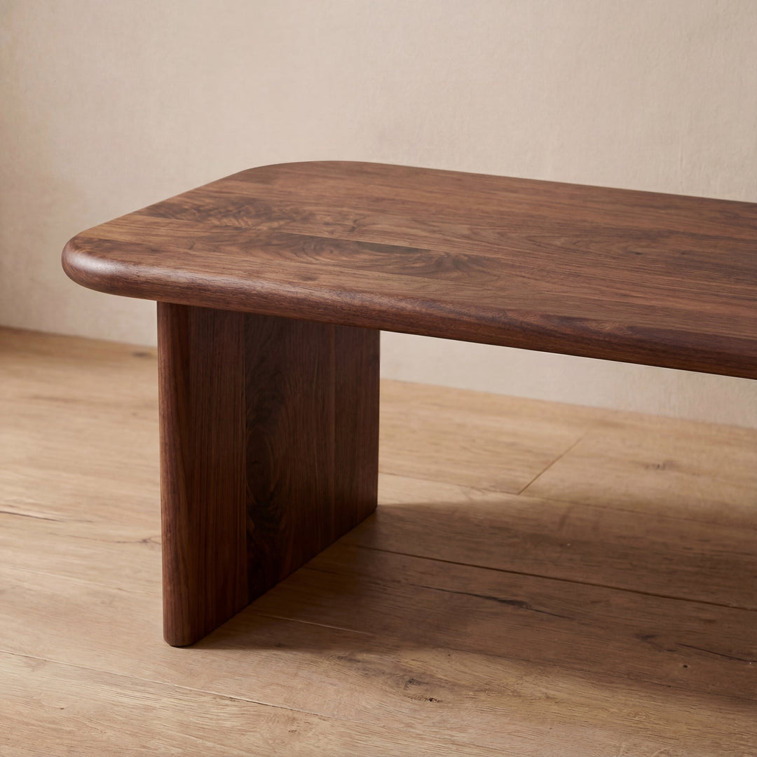 Walnut custom coffee table