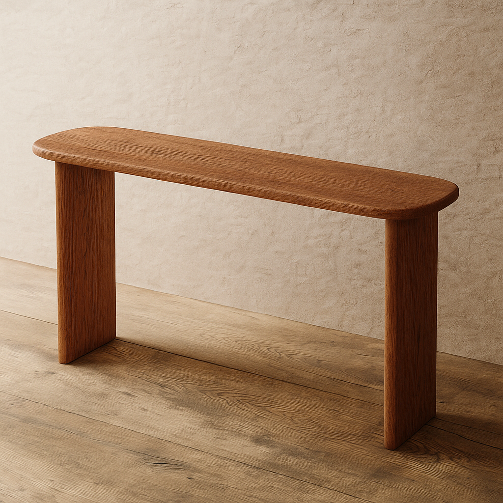 solid wood console table