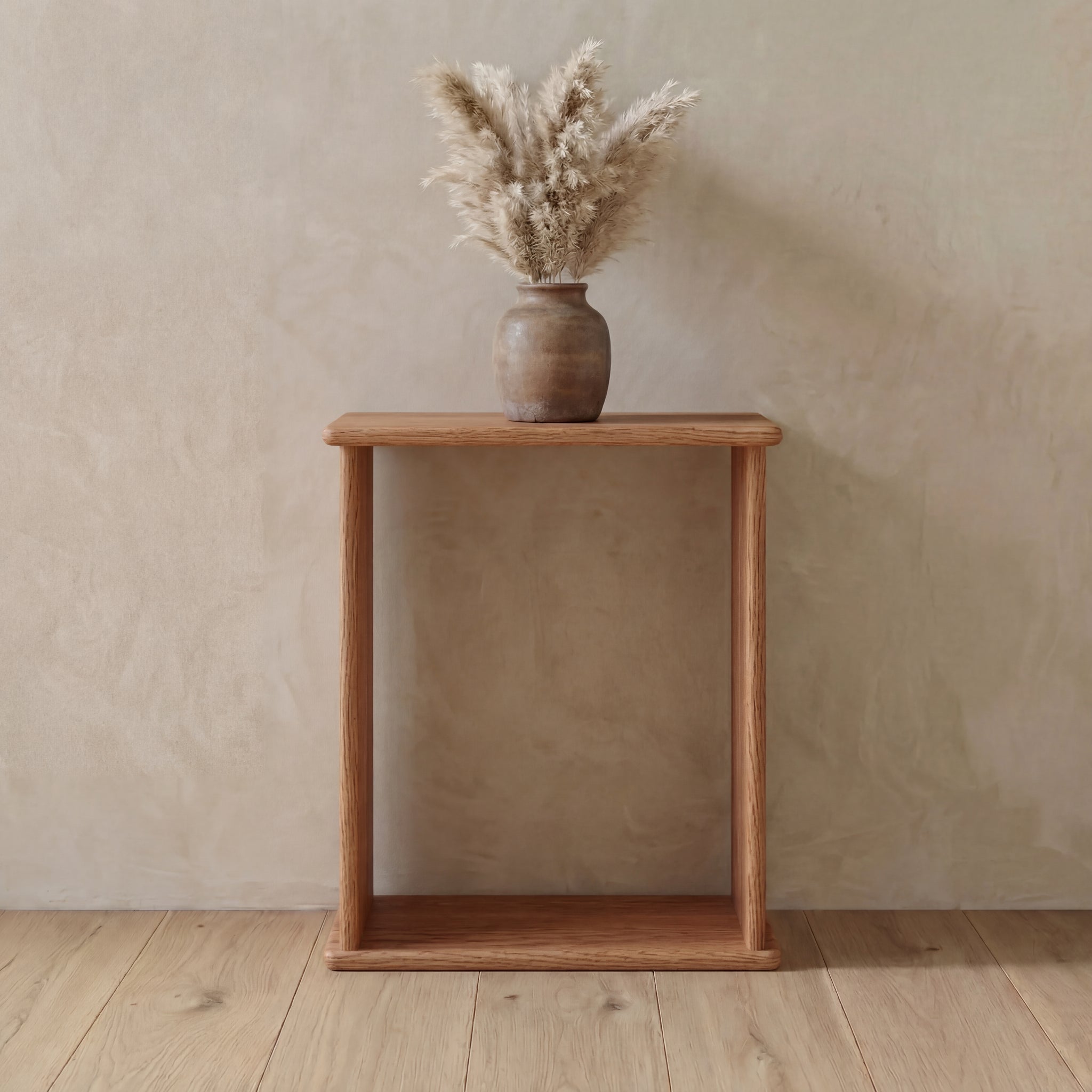Minimalist solid wood side table