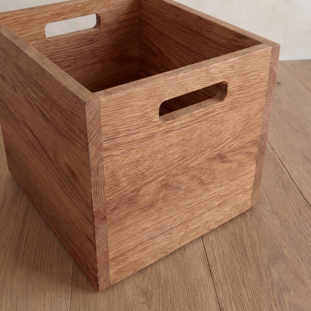 solid wood storage cube