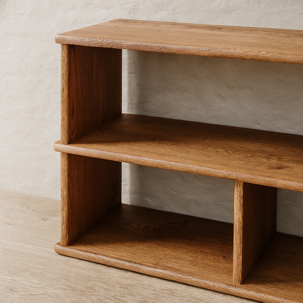 solid wood tv stand details