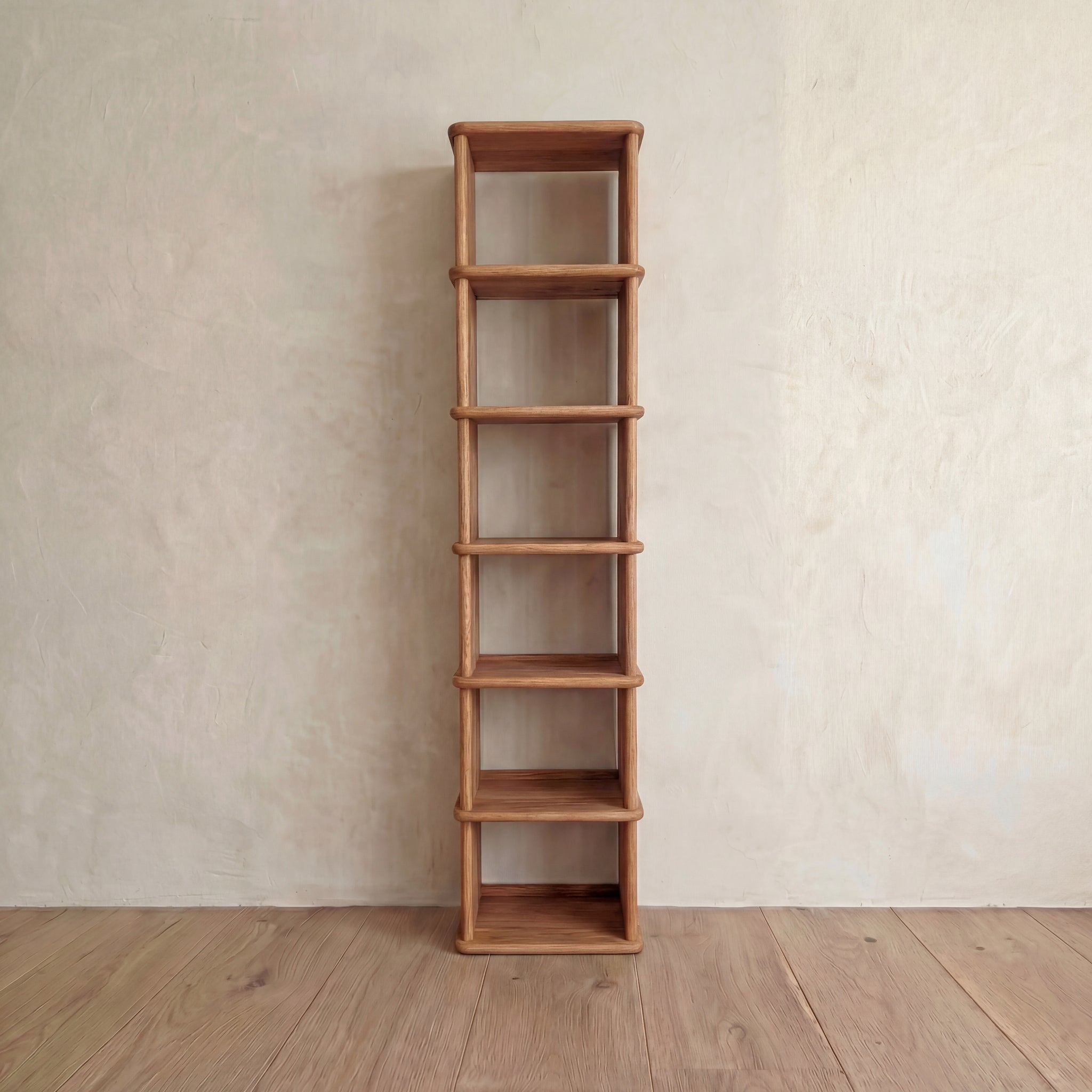tall skinny solid wood bookcase