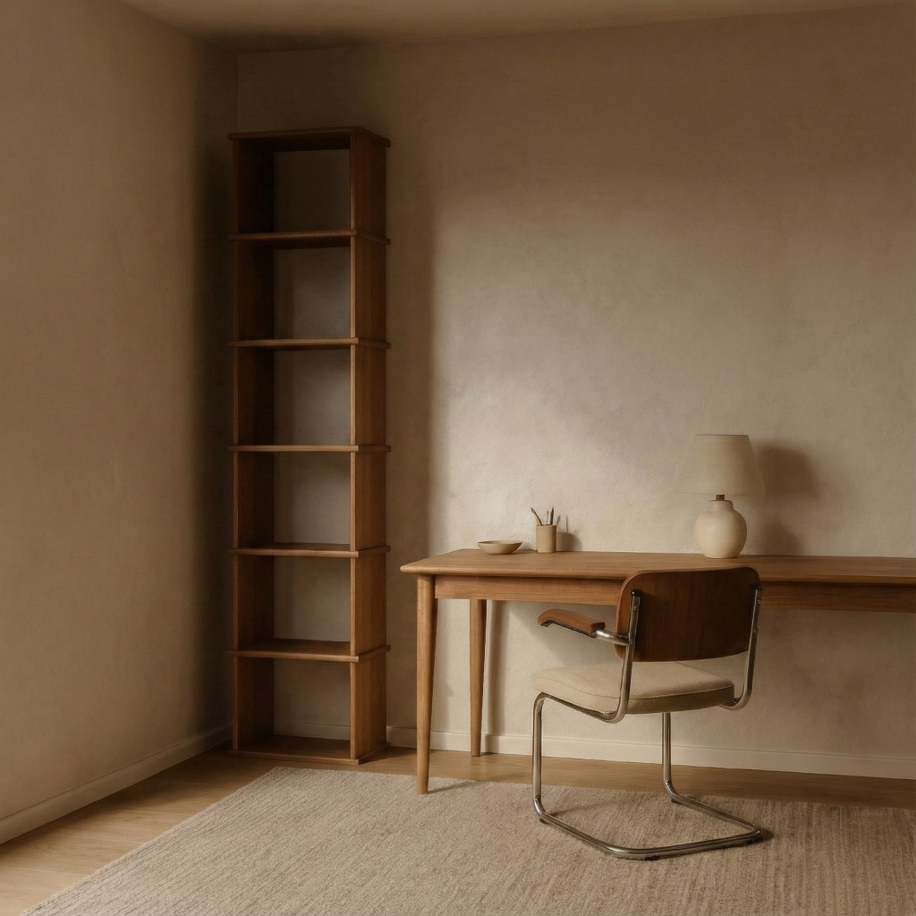 tall skinny wood bookcase