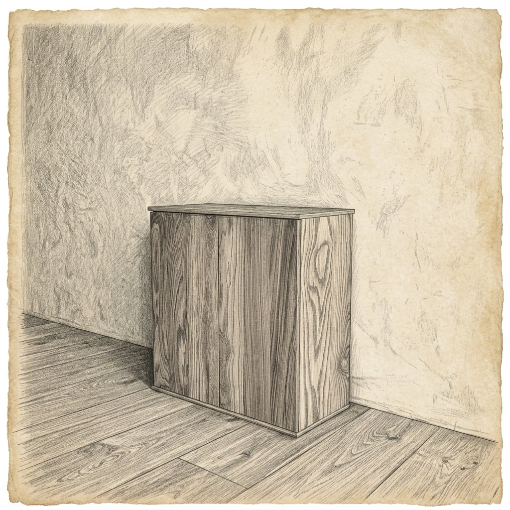 Two door cabinet — sketch