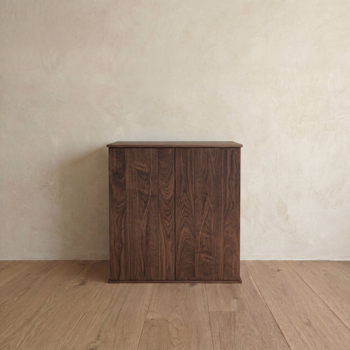 Two door cabinet in walnut