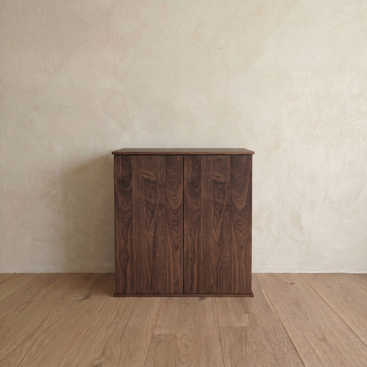 Two door cabinet in walnut