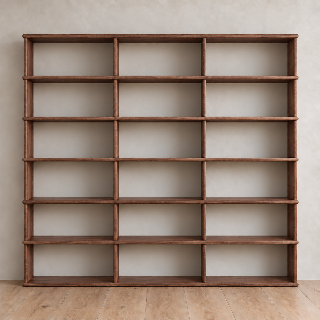 Wall to wall minimalist bookcase