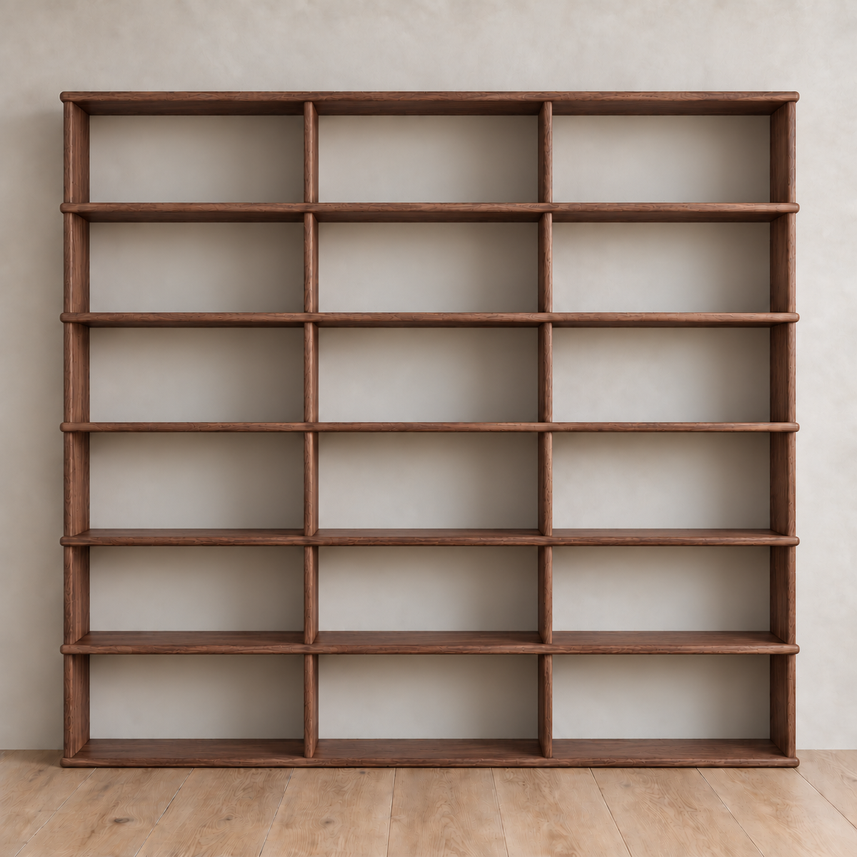 Wall to wall minimalist bookcase