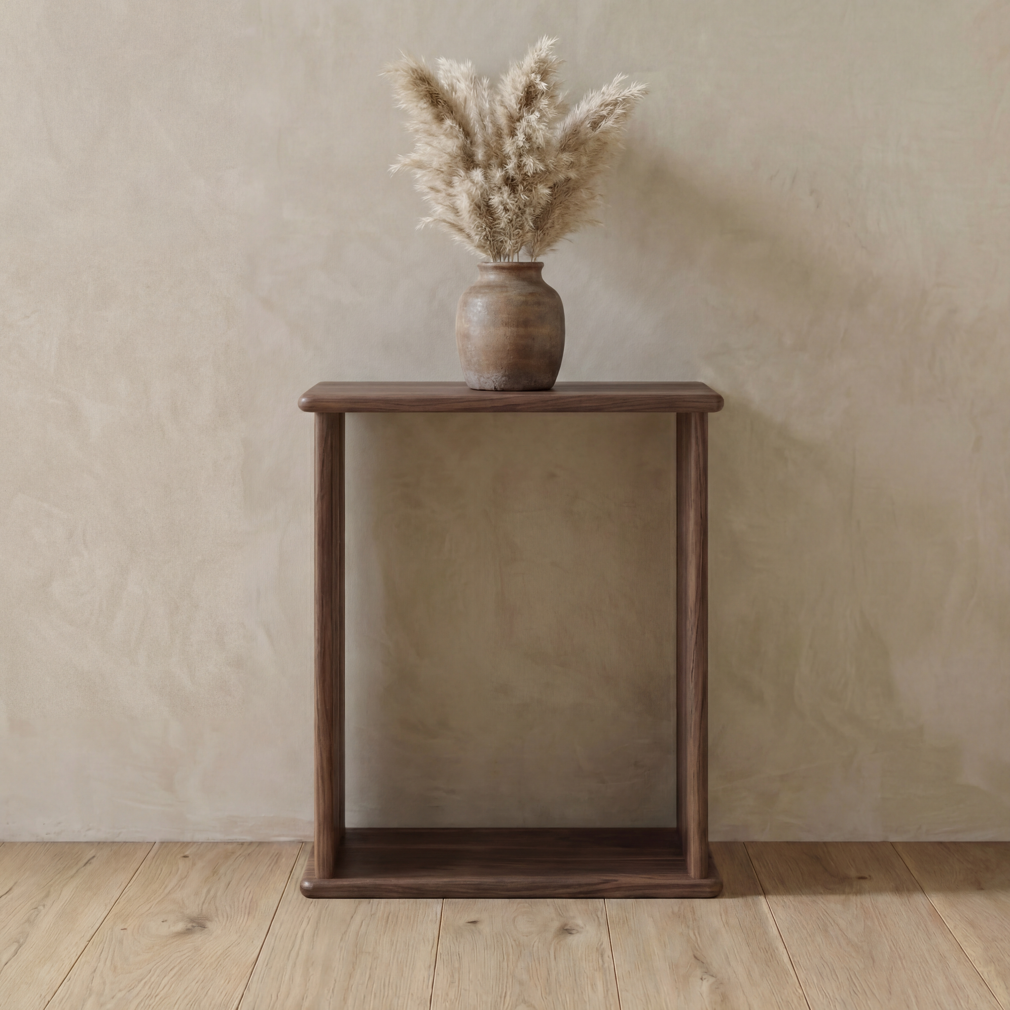walnut side table