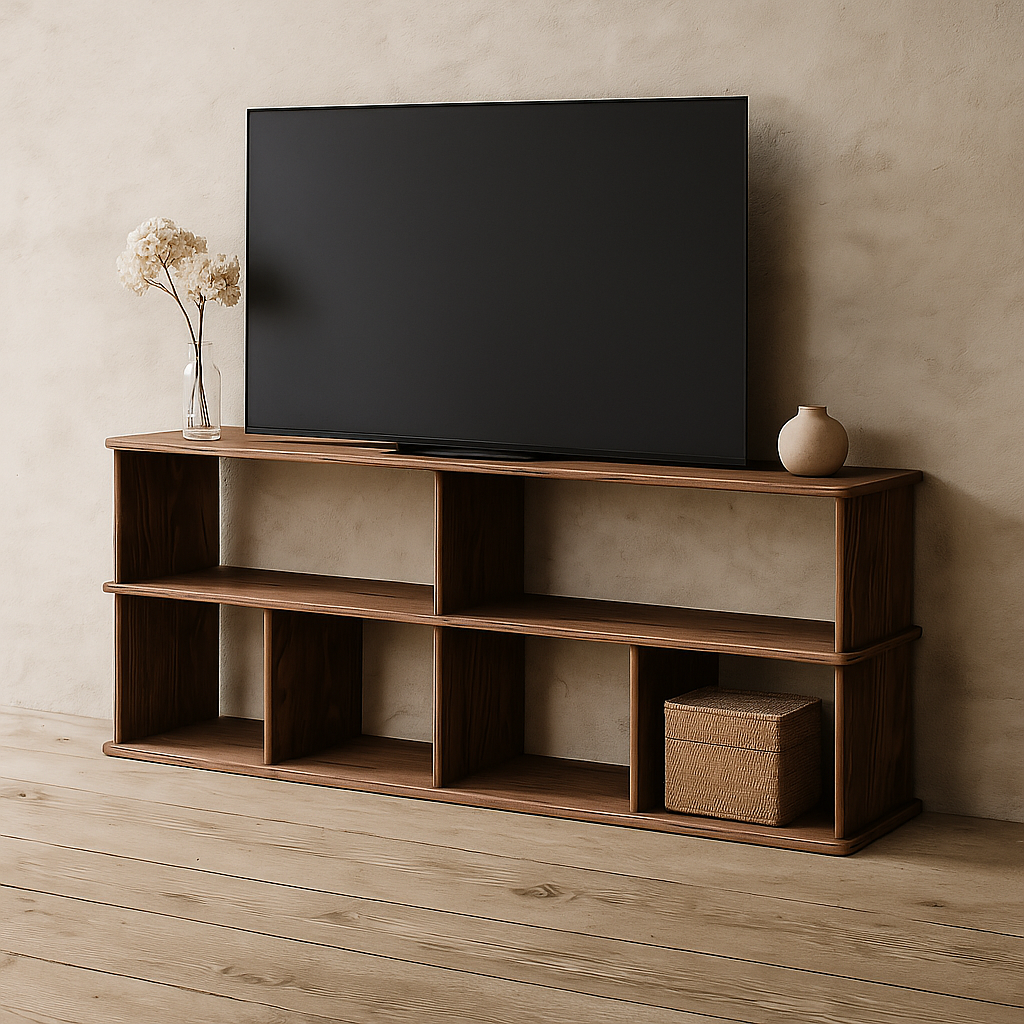 walnut tv stand 65 inch